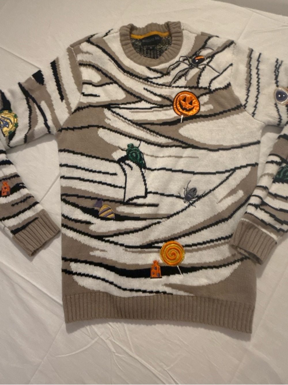 Blizzard Bay Halloween Mummy Crewneck Sweater, Men's Large